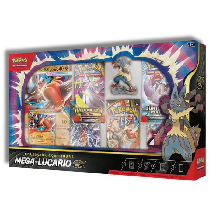 Colección con figura Mega-Lucario ex Español