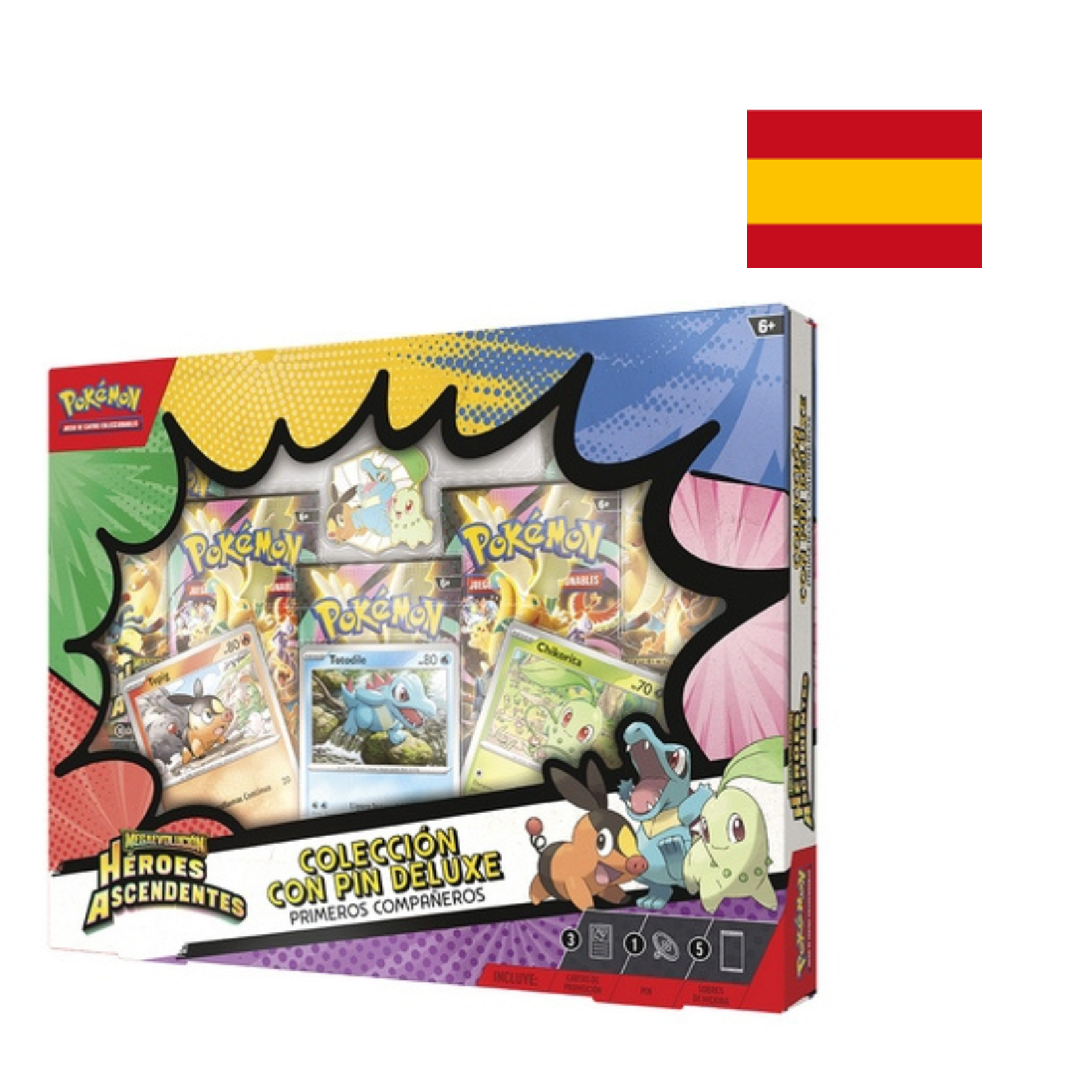 Caja Colección con Pin Deluxe Primeros Compañeros Heroes Ascendentes - Español