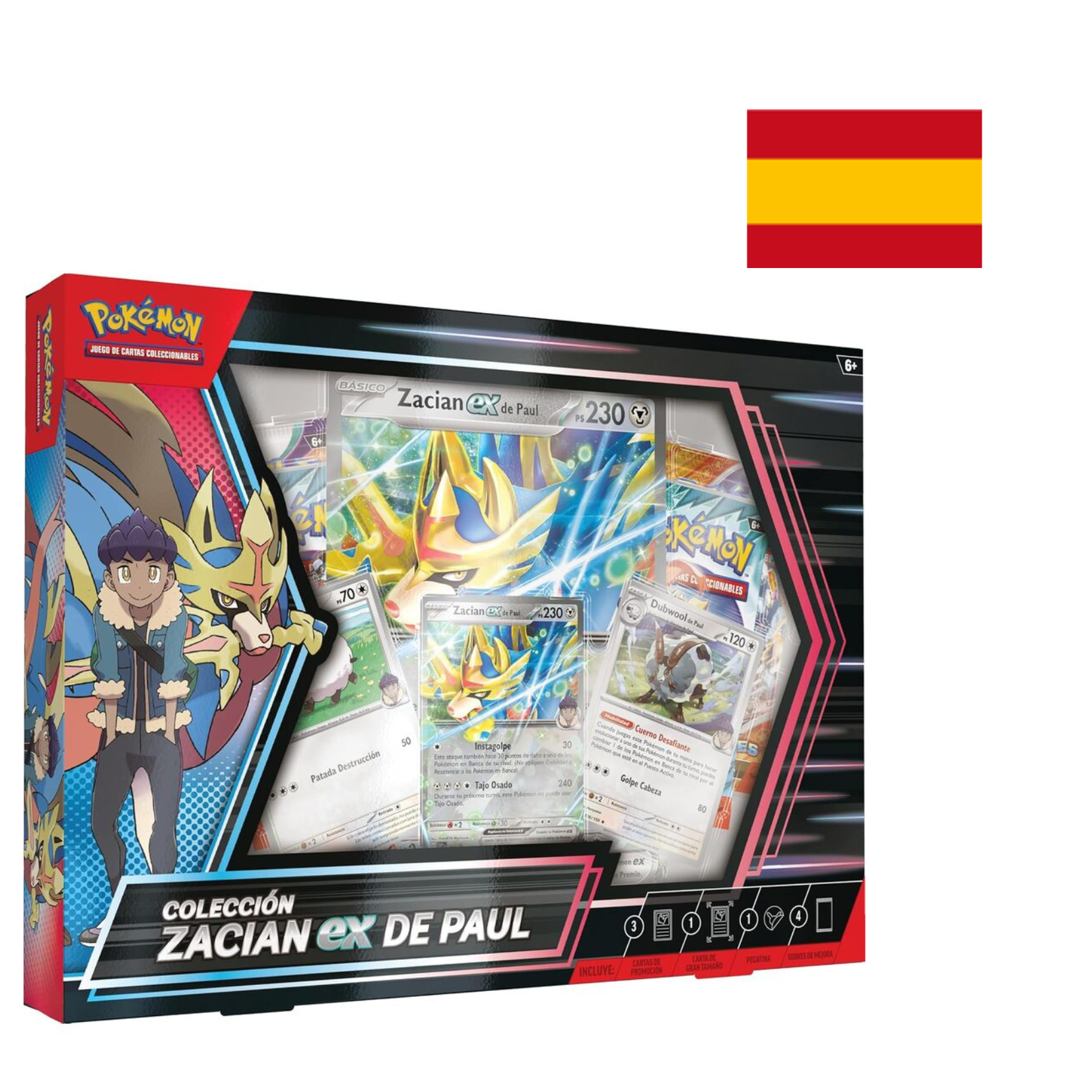 Caja Colección Zacian Ex de Paul Pokémon - Español